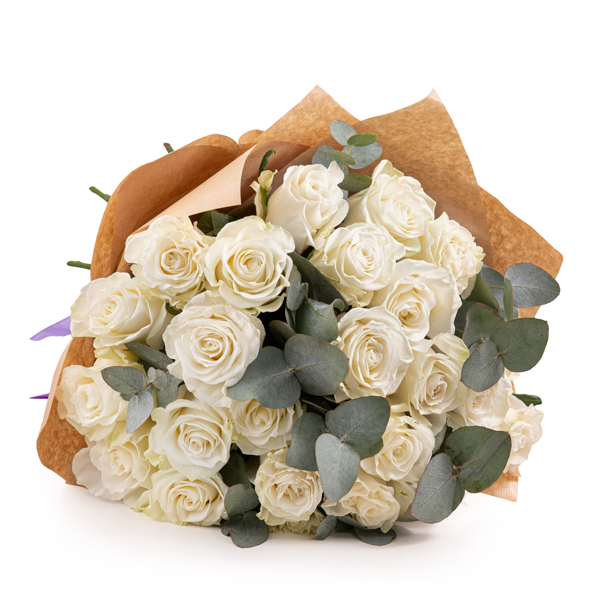 Buchet cu trandafiri albi Elegance-Premium