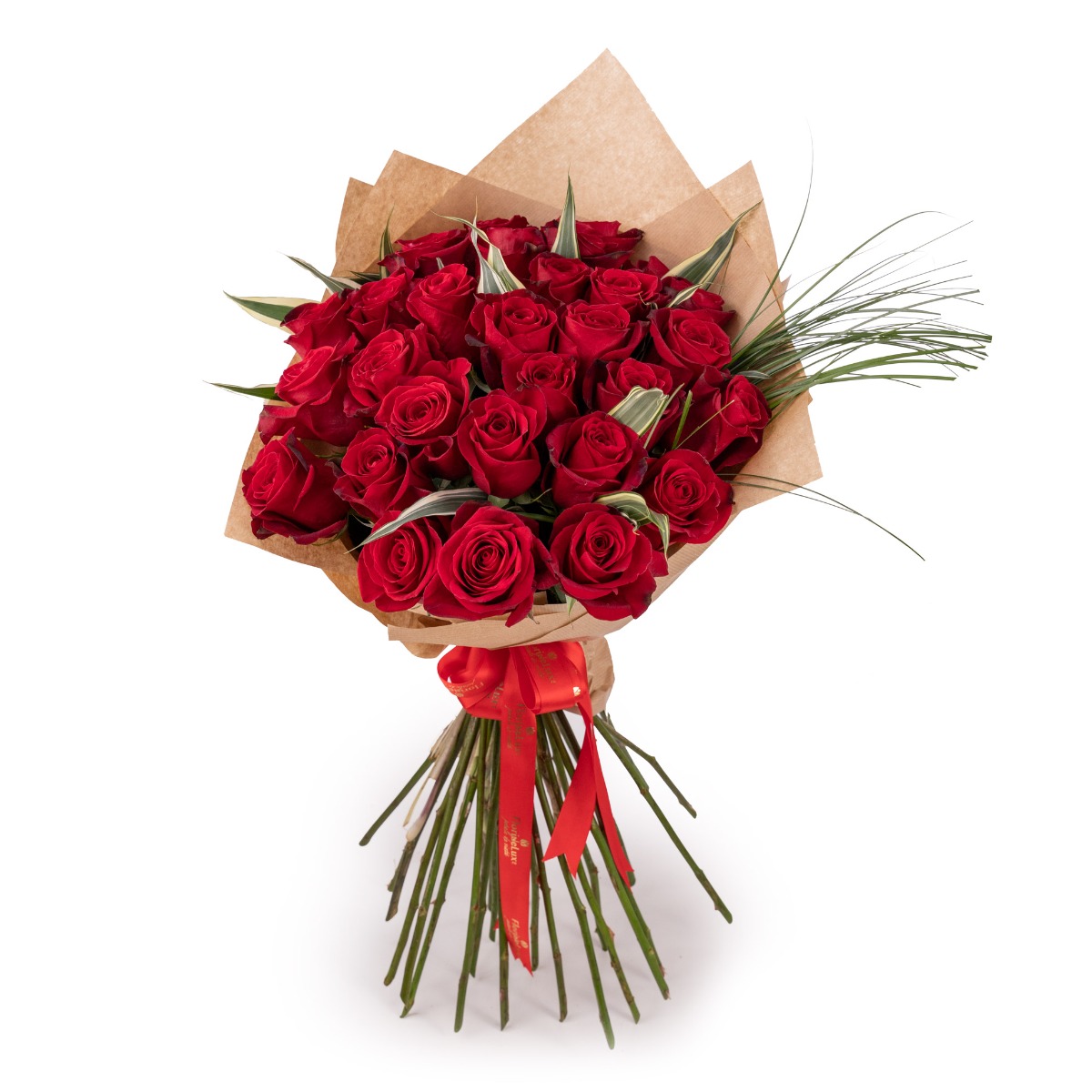 Buchet trandafiri in ambalaj romantic-premium
