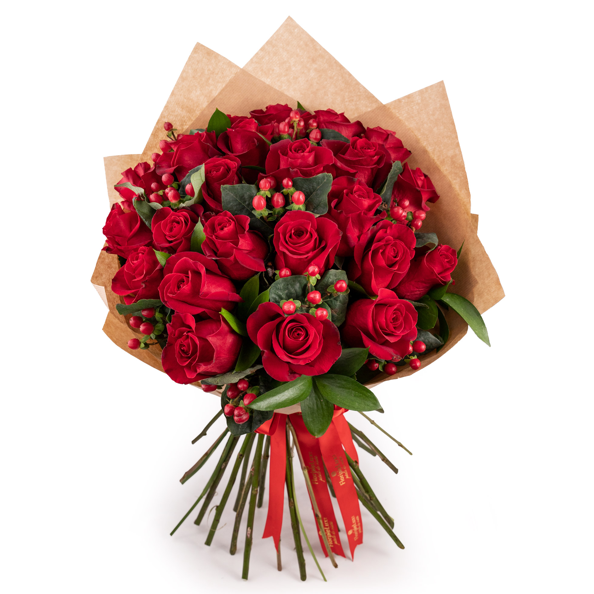 Buchet trandafiri rosii The fire of love-Premium