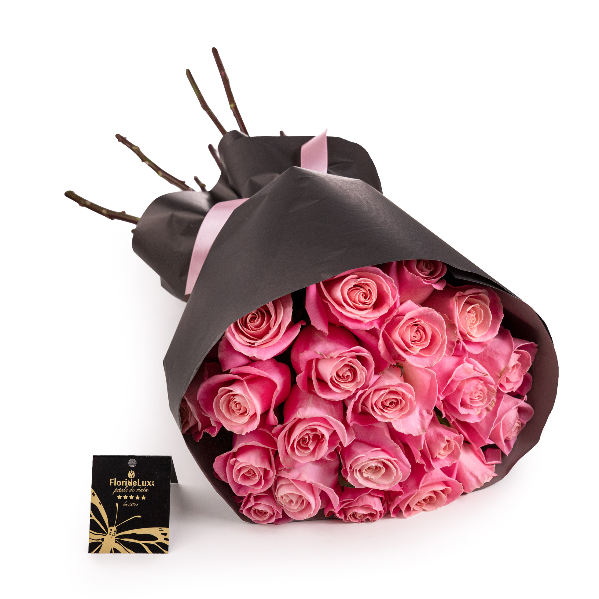 Buchet trandafiri roz Fancy Love-Deluxe